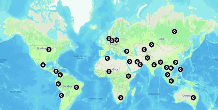 Tri Fold Brochure Global Map